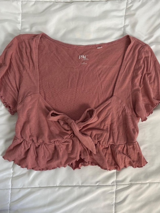 PacSun Tops - PacSun Pink Wrap Crop Top